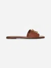 Valentino Tan Calfskin Vlogo Signature Slide