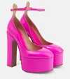 Valentino Garavani Woman Pumps Fuchsia Size 10 Soft Leather In Black