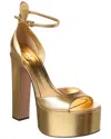 Valentino Tan-go 155 Leather Platform Sandal