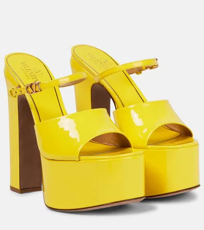 Valentino Garavani Woman Sandals Yellow Size 8 Leather