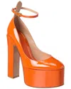 Valentino Tan-go 155 Patent Platform Pump In Orange