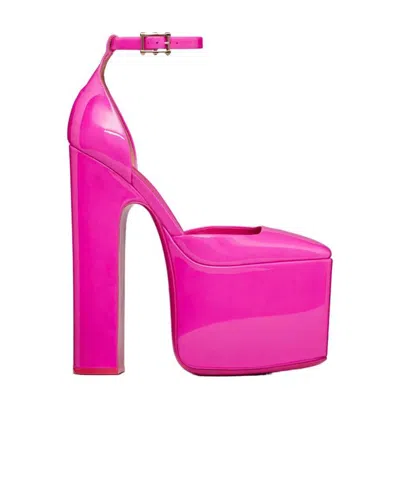 Valentino Garavani Valentino Discobox Almond Toe Platform Pumps In Purple