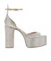 Valentino Tan-go 155mm Platform Sandals In Gray