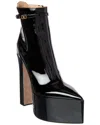 Valentino Tan-go 165 Patent Platform Bootie In Black