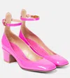 Valentino Tan-go Patent Leather Pumps In Pink