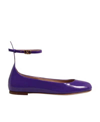 VALENTINO GARAVANI VALENTINO TAN-GO ROUND TOE BALLERINA SHOES