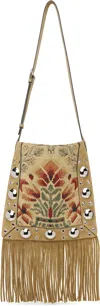 Valentino Tan Nellcôte Jacquard Floral Bag