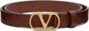 Valentino Tan Vlogo Signature Belt In Brown