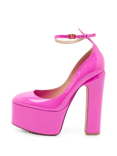 Pre-owned Valentino Garavani Tan-go Logo-detail Pumps In Pink