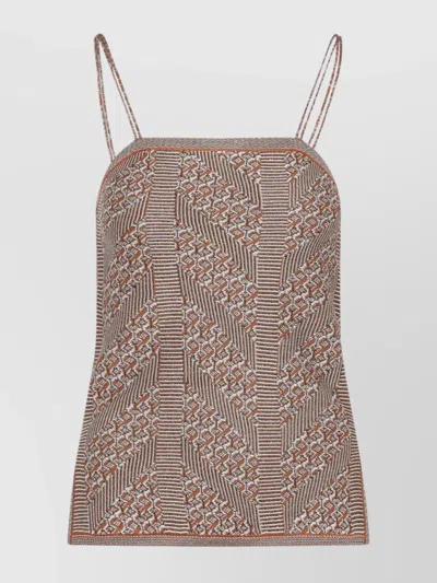 VALENTINO TANK TOP GEOMETRIC PATTERN