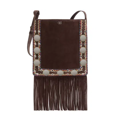 Valentino Garavani Tassel Shoulder Bag In Black