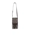 Valentino Fringe Shoulder Bag In Brown
