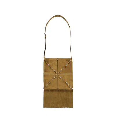 Valentino Garavani Tassel Shoulder Bag In Brown