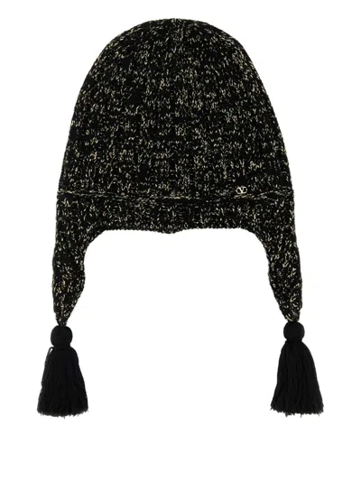 VALENTINO GARAVANI TASSEL-TRIMMED KNITTED HAT