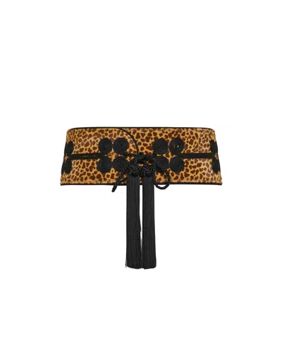Valentino Garavani Tasseled Belt In Brown