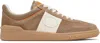 Valentino Upvillage Leather Low-top Sneakers In Neutral