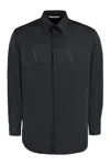 Valentino Vltn Overshirt In Tech Fabric In Black