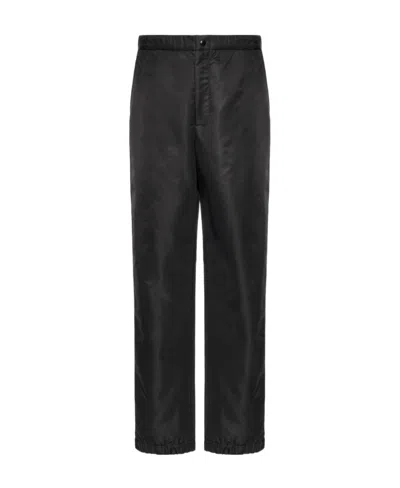 Valentino Technical Fabric Straight-leg Trousers In Black