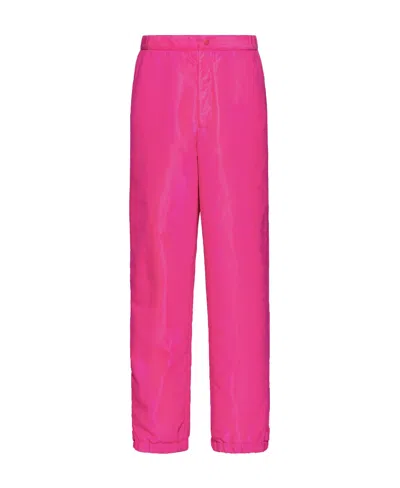 Valentino Garavani Stud Detail Cargo Trousers In Pink
