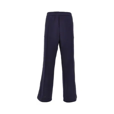 Valentino Technical Jersey Track Pants In Blue