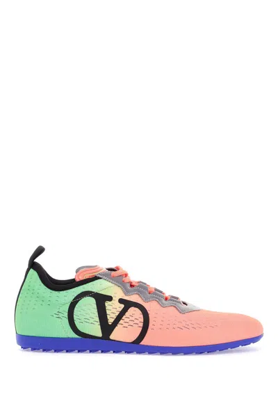 Valentino Garavani "technical Knit Chromathon Sne In Multicolor