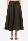 Valentino Techno Duchesse Midi Skirt
