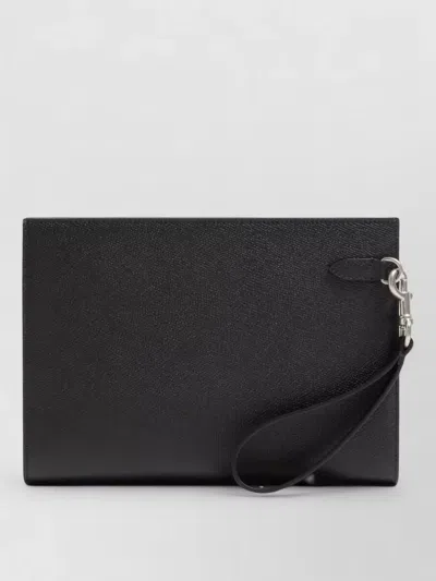 Valentino Garavani Textured Clutch Bag Wrist Strap Detail