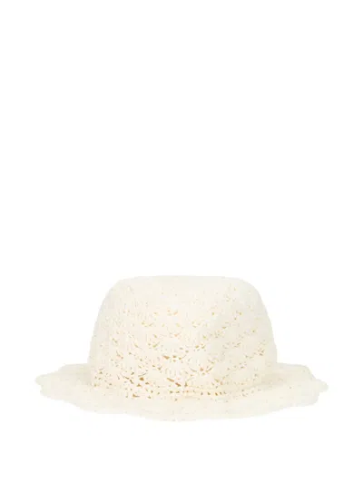 Valentino Garavani Textured Hat In Neutral