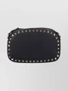 Valentino Textured Leather Shoulder Bag With Adjustable Strap