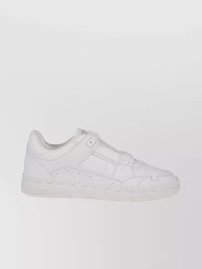 Valentino Garavani Textured Perforated Low-top Sneaker