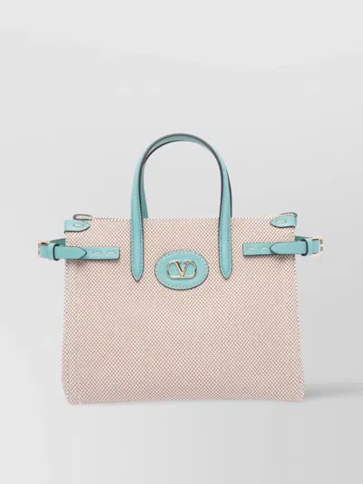 VALENTINO GARAVANI TEXTURED SMALL MODEL TOTE BAG