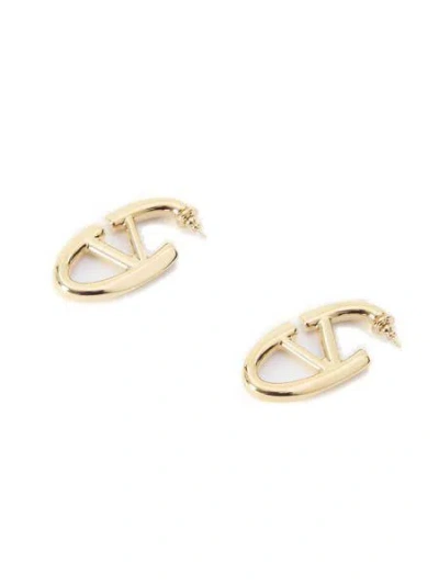 Valentino Garavani The Bold Edition Gold Earrings With Vlogo Design