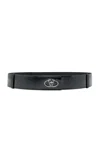 Valentino Garavani The Bold Edition Leather Belt In Black