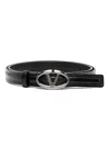 Valentino The Bold Edition Vlogo Belt In Black