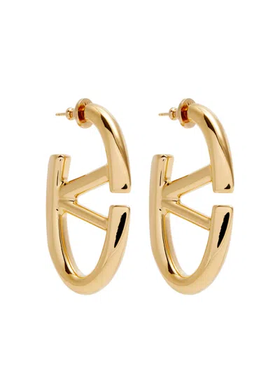 Valentino Garavani The Bold Edition Vlogo Drop Earrings In Gold