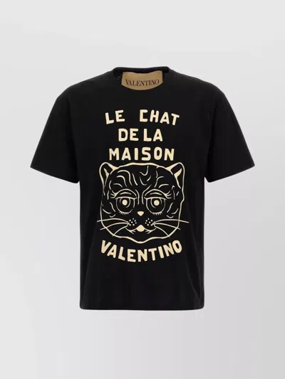 VALENTINO 'THE HOUSE CAT' CREW NECK T-SHIRT