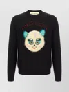 Valentino Garavani Sweater With Le Chat De La Maison Patch In Black