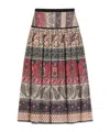 Valentino Voyage Imaginaire Midi Skirt In Multicolor