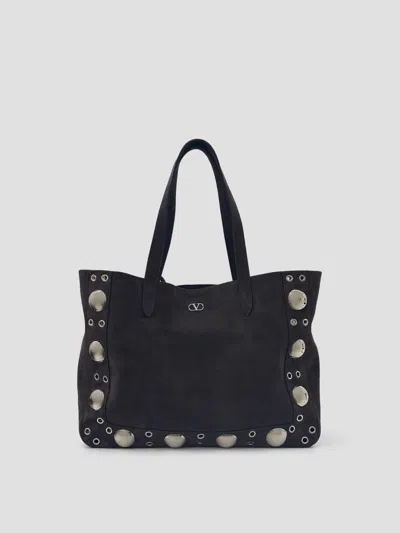 Valentino Garavani Valentino Therge Mini Tote Handbag In Black