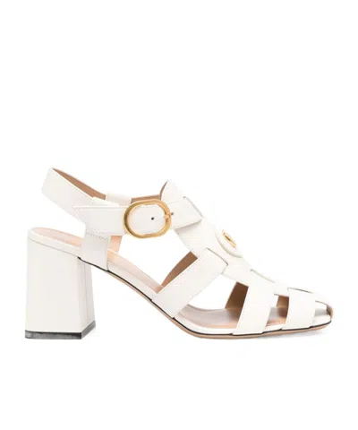 Valentino Garavani Vlogo Signature Leather Sandals In Multi