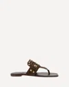 Valentino Garavani Plaster Caster Flip Flops With Gold Accents And Open Toe