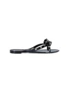 Valentino Rockstud Rubber Flip Flop In Black