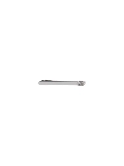 Valentino Garavani Tie Clip "vlogo Signature" In Silver