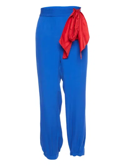 Pre-owned Valentino Tie-detail Trousers