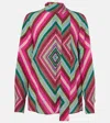Valentino Women's Printed Crepe Shirt In Multicoloured