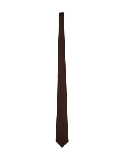 Valentino Garavani Brown Silk Tie