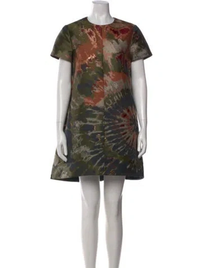 Pre-owned Valentino Tie-dye Print Mini Dress