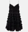Valentino Minikleid Aus Seidentüll In Black