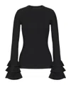 Valentino Viscose-blend Sweater In Black