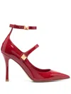 Valentino Garavani Woman Pumps Red Size 10 Leather In Rot